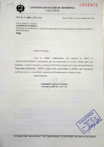 PCCR da Sejus é autorizado por Emerson Castro e será encaminhado para ALE-RO PCCR da Sejus é autorizado por Emerson Castro e será encaminhado para ALE-RO