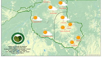 Confira a previsão do tempo esta quinta-feira,1º de agosto em Rondônia Confira a previsão do tempo esta quinta-feira,1º de agosto em Rondônia