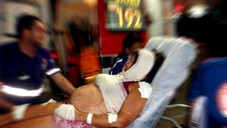 Grávida fica desacordada durante sessão de espancamento Grávida fica desacordada durante sessão de espancamento