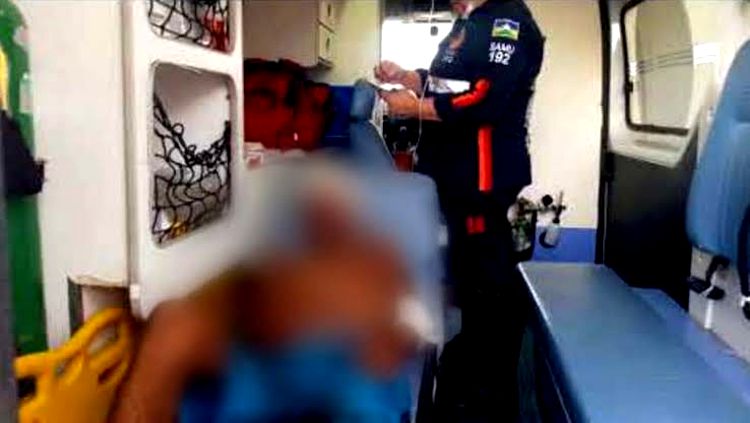 Briga por terreno acaba com familiar agredido a pauladas Briga por terreno acaba com familiar agredido a pauladas