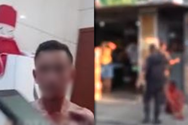 Homem é espancado e esfaqueado após ser flagrado tentando estuprar menina; cenas fortes Homem é espancado e esfaqueado após ser flagrado tentando estuprar menina; cenas fortes