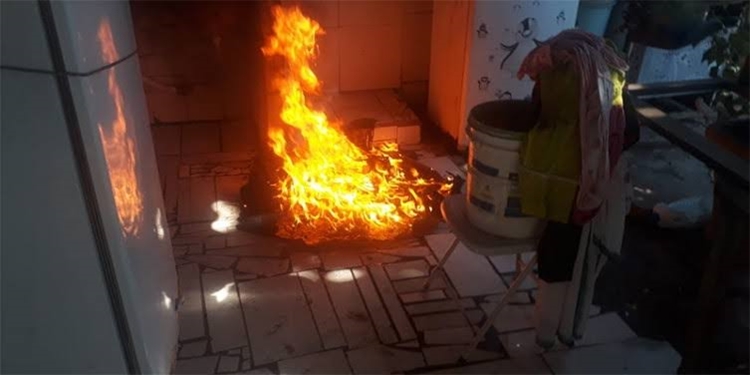 Homem incendeia apartamento tenta jogar ex-mulher dentro de fogueira