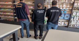 Polícia Civil e Sefin fazem operação em lojas que vendiam sem nota fiscal