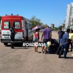 Motociclista fica ferido após ser atingido por veículo em frente ao CPA Motociclista fica ferido após ser atingido por veículo em frente ao CPA